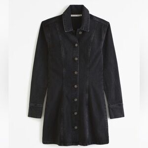 Abercrombie Denim Shirt Dress - Black Wash